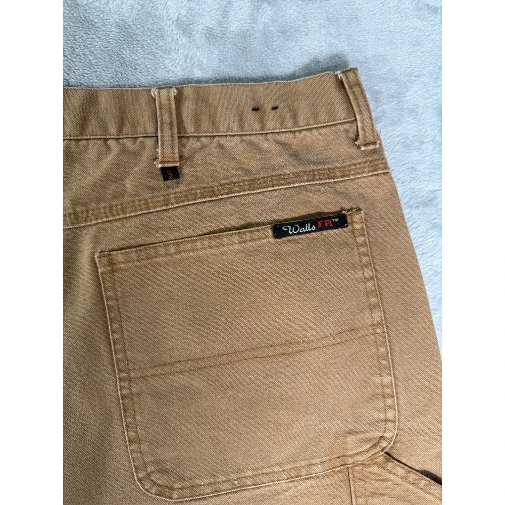 Walls FR Pants Mens 44x26 Brown Flame Resistant Canvas Duck Carpenter Workwear